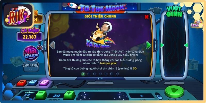 To The Moon Rikvip – Hướng Dẫn Cách Chơi Cho Newbie 1 Sơ lược game nổ hũ To The Moon Rikvip